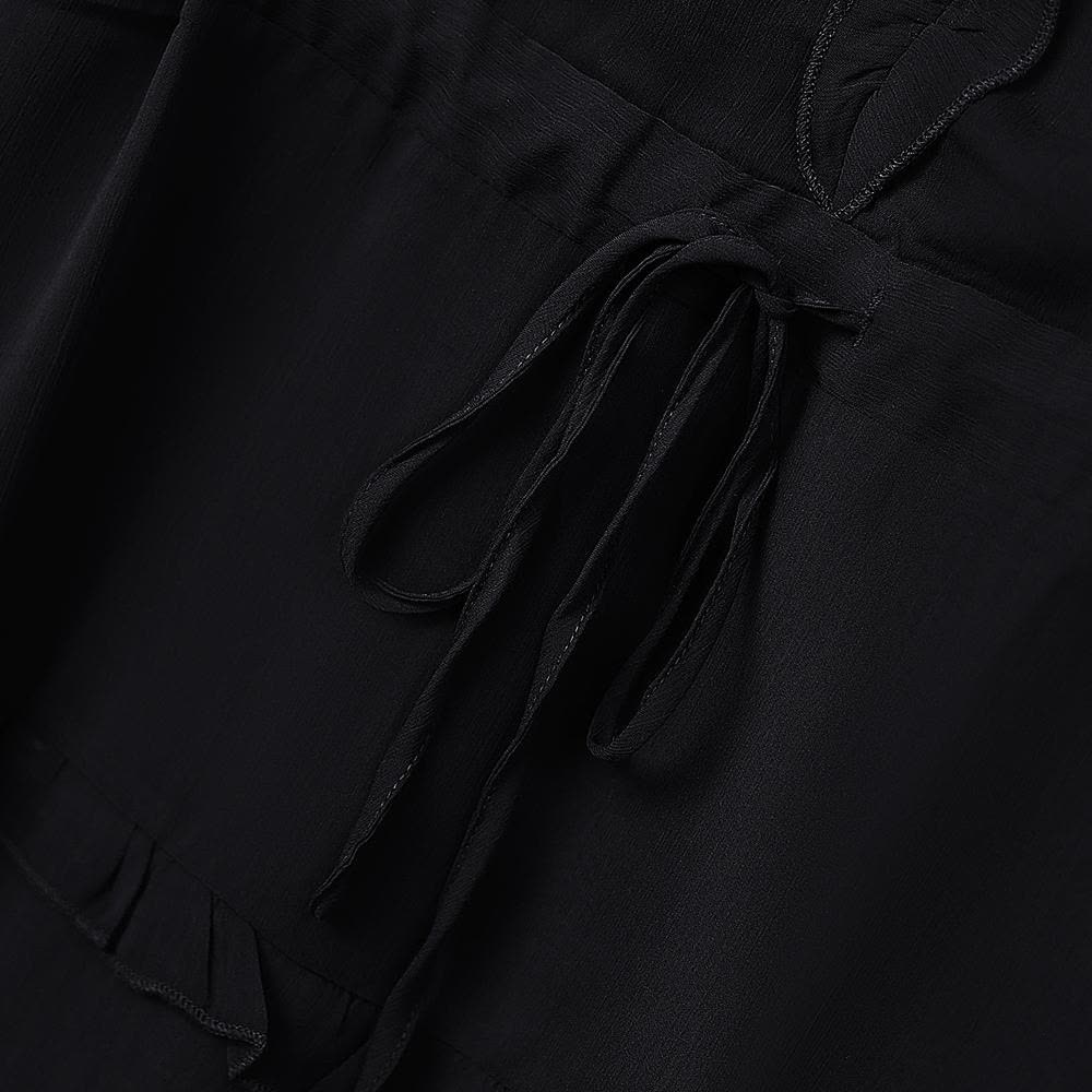 Plus Size Elegant V-Neck Ruffle Tie-Waist Midi Dress - image 3