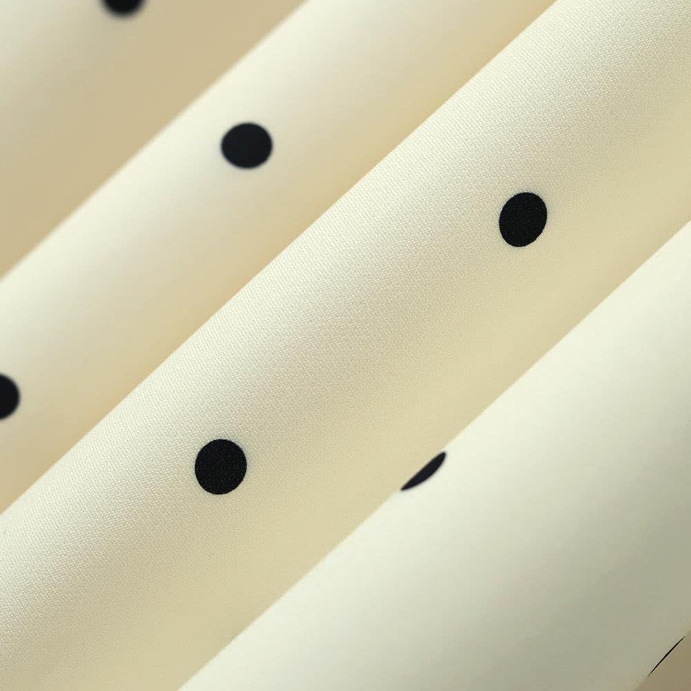 Plus Size Polka Dot Lace Collar Midi Dress - image 5