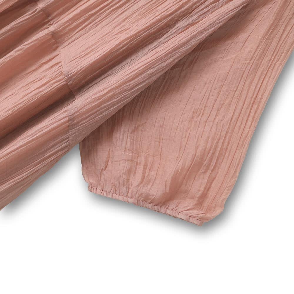 Plus Size Pink Textured Empire Midaxi Dress - image 2