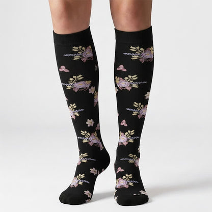 Flower Series Compression Socks(6 Pairs) - image 1
