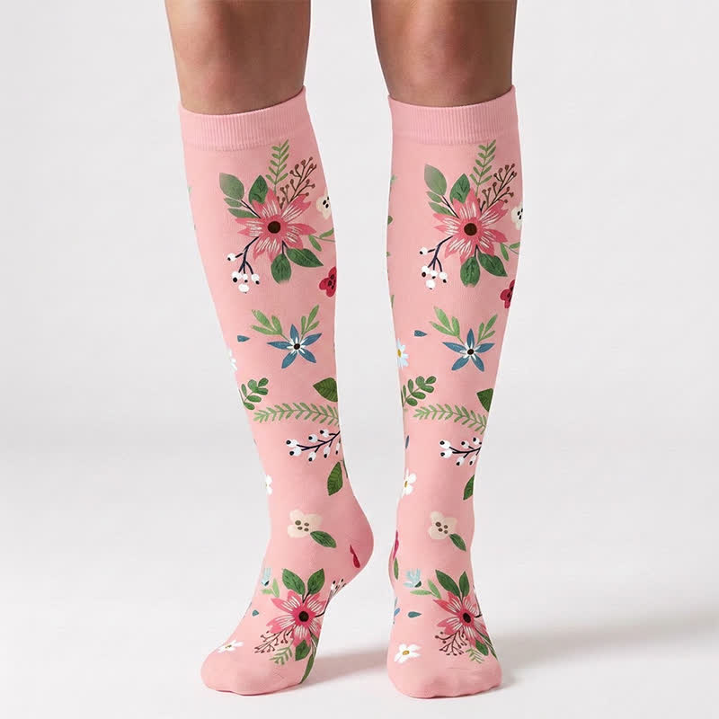 Blooming Flowers Series Compression Socks(6 Pairs) - image 6
