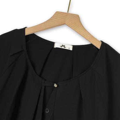 Plus Size Solid Loose Cotton Linen Top and Skirt Set - image 3