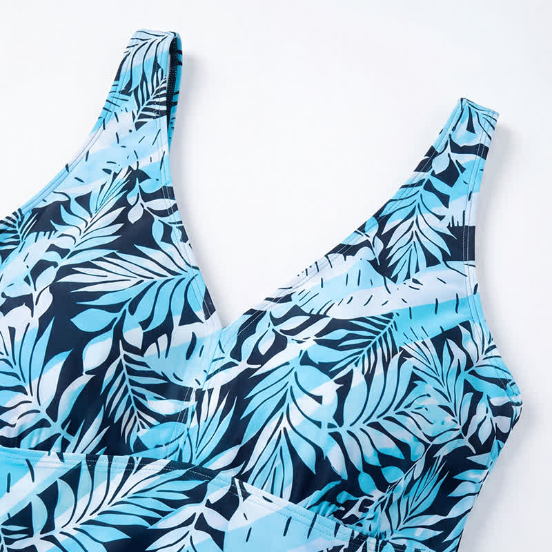 Floral Skirted Swim Dress - image 8