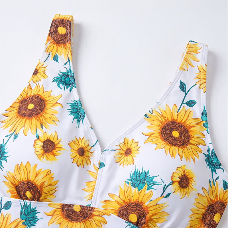 Plus Size Printed Ring Strap Swim Dress - image 7