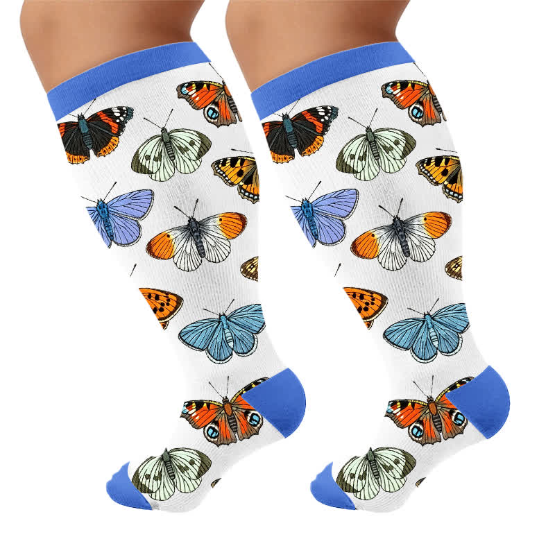 Plus Size Tulip Bloom Compression Socks - image 10