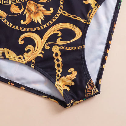 Scoop Wide Strap Floral Print One-Piece Swimsuit - image 5
