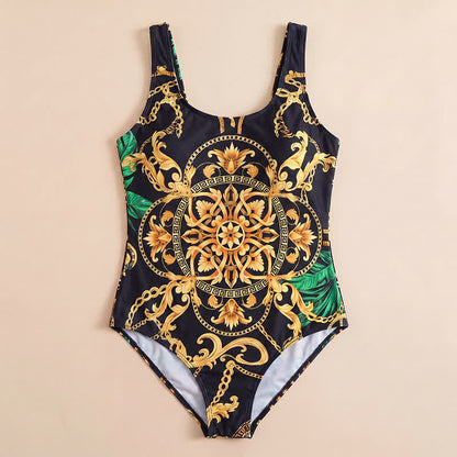 Scoop Wide Strap Floral Print One-Piece Swimsuit - image 7