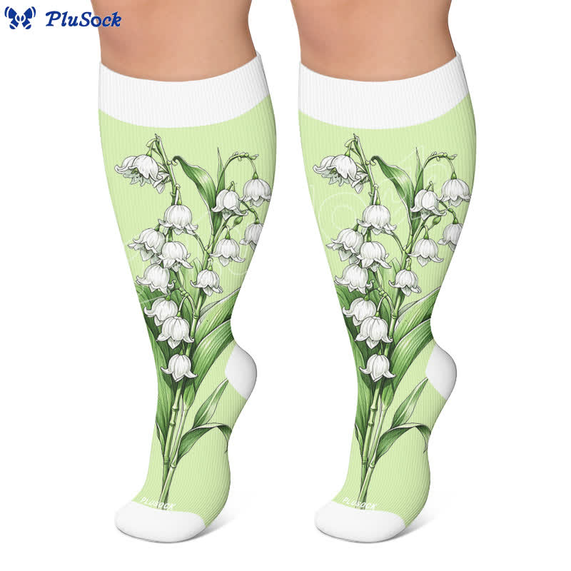 Plus Size Botanical Garden Compression Socks - image 7