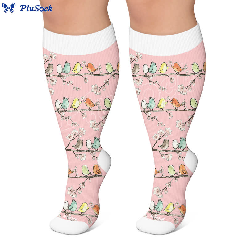 Plus Size Botanical Garden Compression Socks - image 6