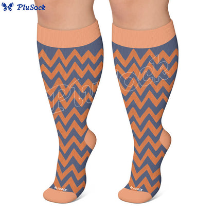 Plus Size Boho Floral Compression Socks - image 6