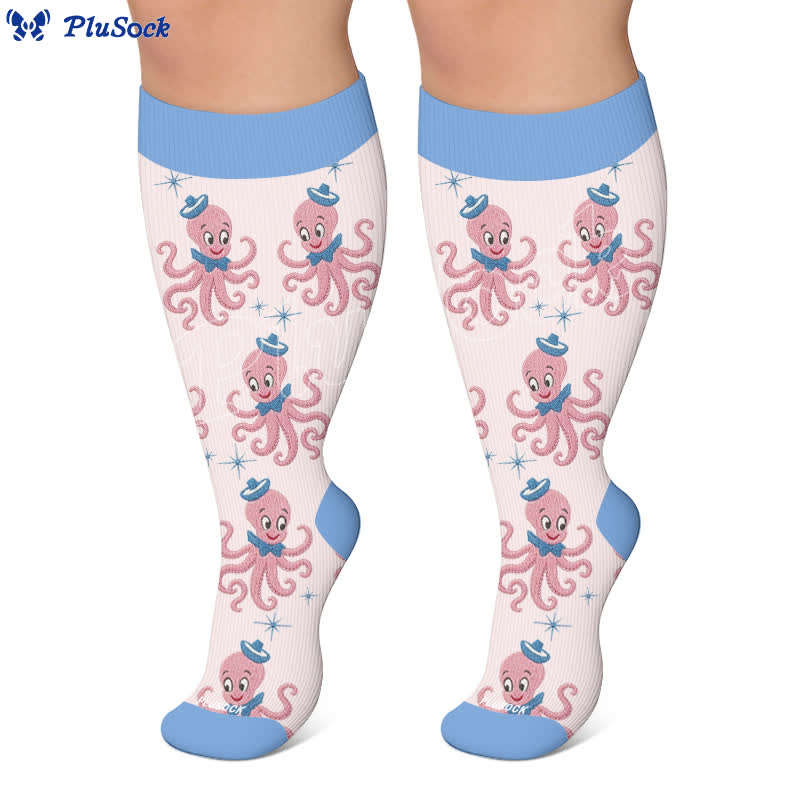 Plus Size Boho Floral Compression Socks - image 7