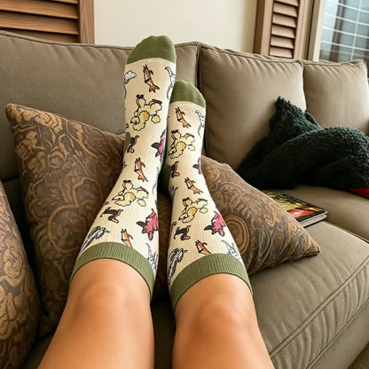 Plus Size Swan Cat Compression Socks - image 2