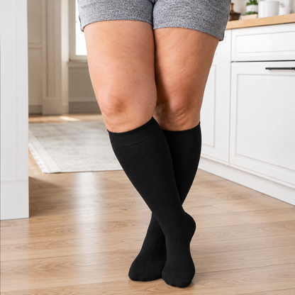 Plus Size Heart Pop Dot Compression Socks - image 2