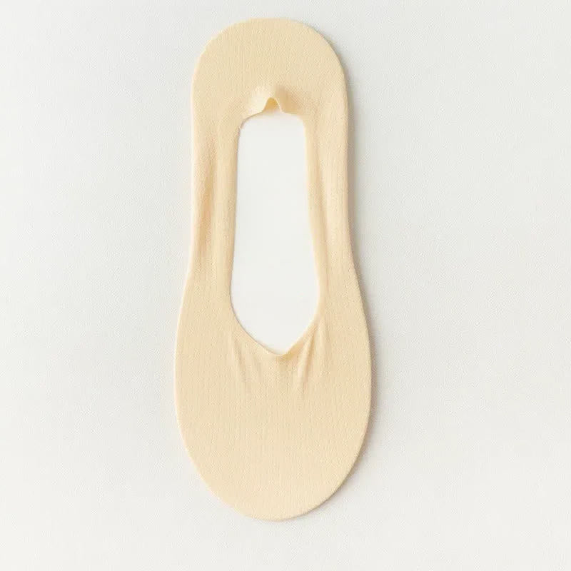 Ice Silk Cooling Soft No Show Socks (6 Pairs) - Nude - EU39-45(US6-11) - image 10