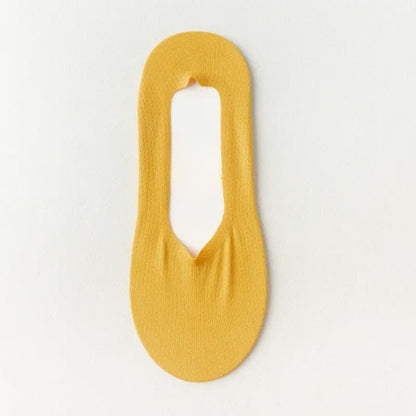 Ice Silk Cooling Soft No Show Socks (6 Pairs) - Yellow - EU39-45(US6-11) - image 13