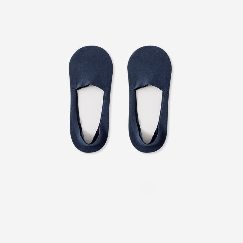 Breathable Cotton Invisible No Show Socks (3 Pairs) - Navy Blue - RU39-44(US6-10) - image 7