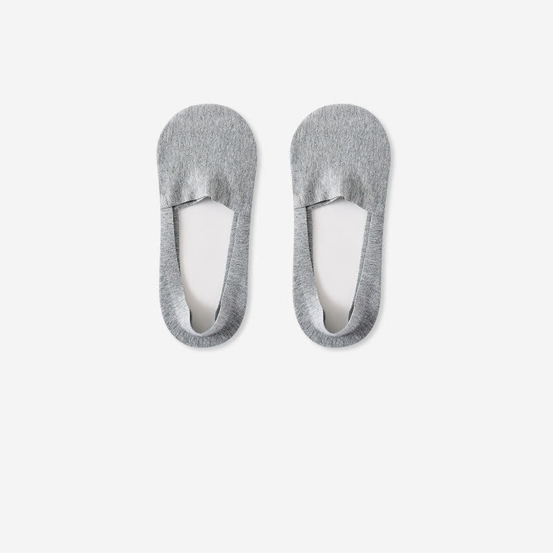 Breathable Cotton Invisible No Show Socks (3 Pairs) - Light Gray - RU39-44(US6-10) - image 6
