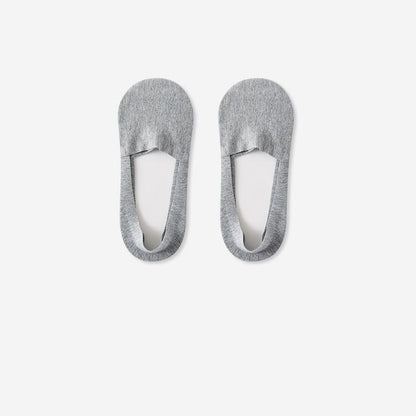 Breathable Cotton Invisible No Show Socks (3 Pairs) - Light Gray - RU39-44(US6-10) - image 6
