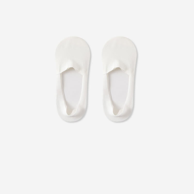 Breathable Cotton Invisible No Show Socks (3 Pairs) - White - RU39-44(US6-10) - image 3