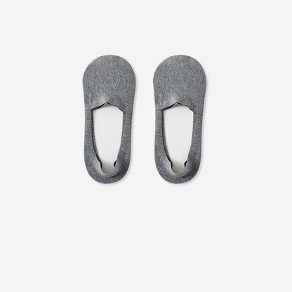 Breathable Cotton Invisible No Show Socks (3 Pairs) - Dark Grey - RU39-44(US6-10) - image 5