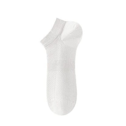 Breathable Silk Ankle Socks (8 Pairs) - White - EU36-44(US3-10) - image 6