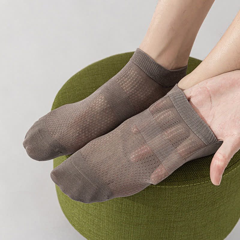 Breathable Silk Ankle Socks (8 Pairs) - image 2