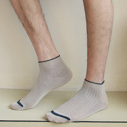 Casual Ribbed Bamboo Ankle Socks (5 Pairs) - image 1