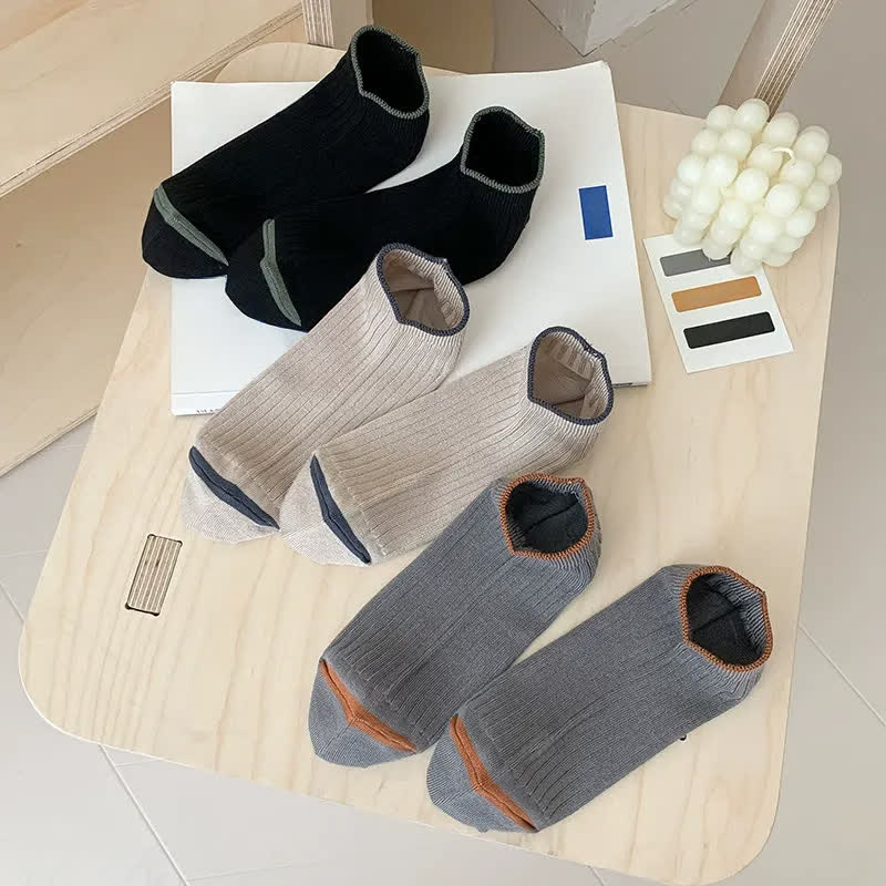 Casual Ribbed Bamboo Ankle Socks (5 Pairs) - image 10