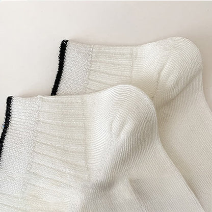 Casual Ribbed Bamboo Ankle Socks (5 Pairs) - image 8