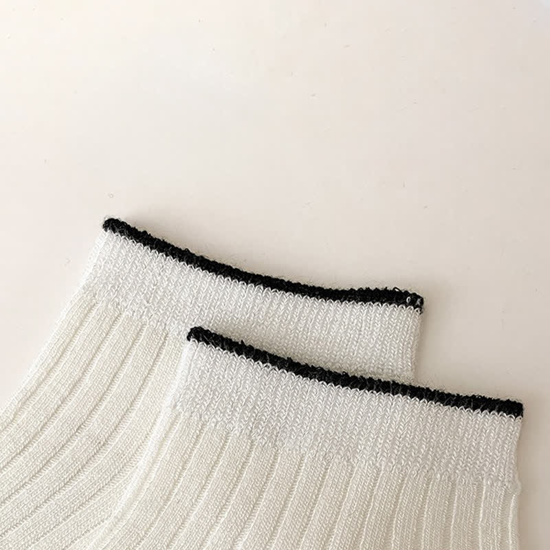 Casual Ribbed Bamboo Ankle Socks (5 Pairs) - image 6