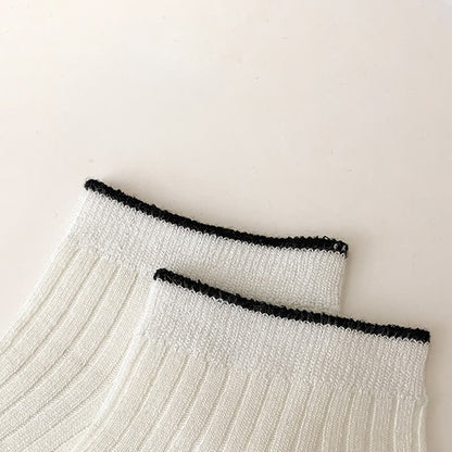 Casual Ribbed Bamboo Ankle Socks (5 Pairs) - image 6