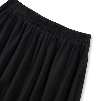 Soft Cotton Blend Contrast Trim Skirt Set - image 3