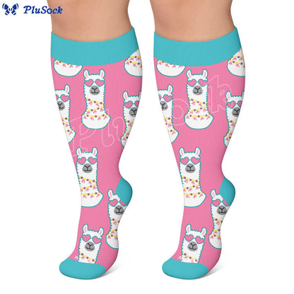 Plus Size Camel Palm Compression Socks - image 5