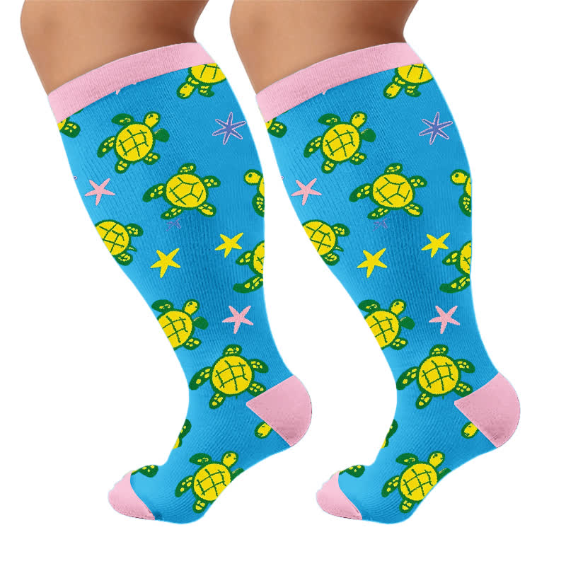 Plus Size Camel Palm Compression Socks - image 10