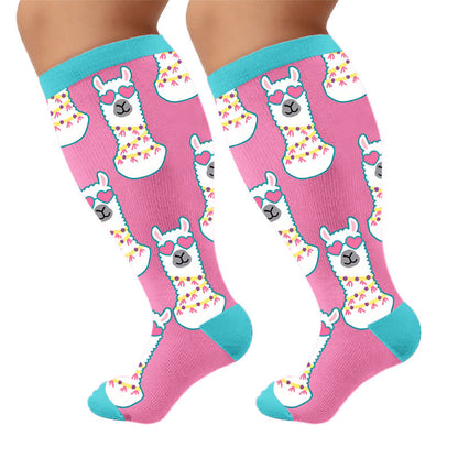 Plus Size Camel Palm Compression Socks - image 9