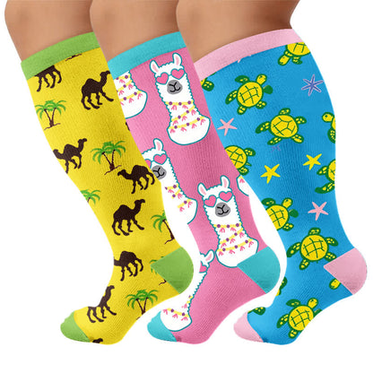 Plus Size Camel Palm Compression Socks - image 7