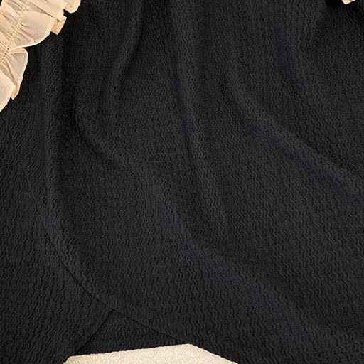 Plus Size Ruffle Trim Asymmetric Top and Flowy Midi Skirt Set - image 3