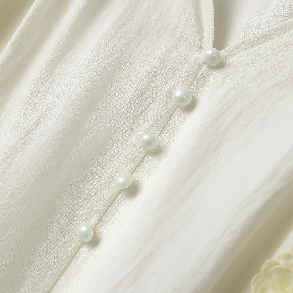 Soft Boho Tassel Tie Waist Ivory Midi Dress - image 2