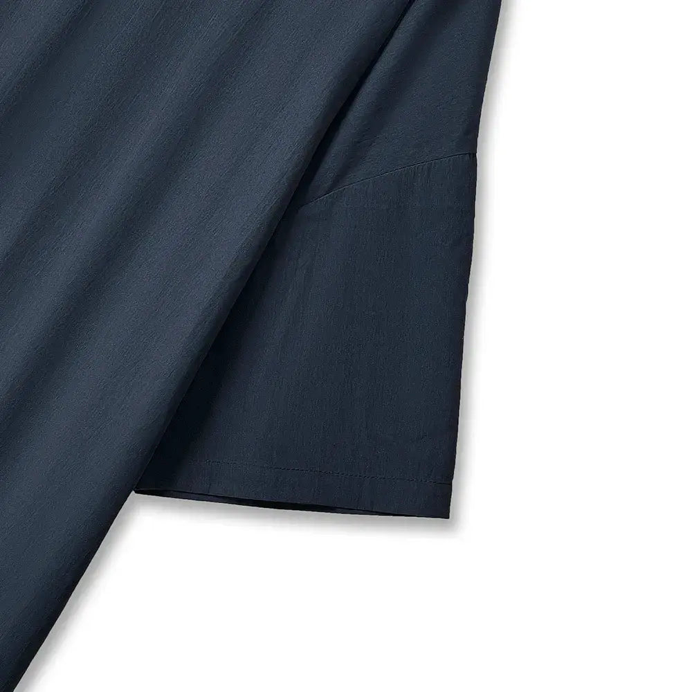 Plus Size Navy Tie Back Ruffle Hem Midi Dress - image 2