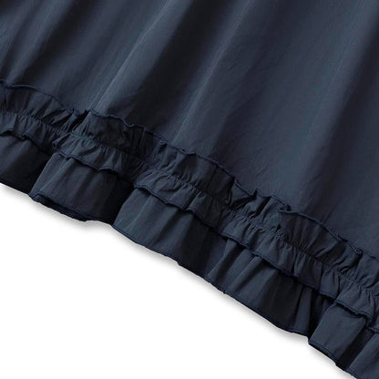 Plus Size Navy Tie Back Ruffle Hem Midi Dress - image 3