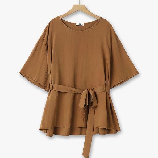Relaxed Belted Top Wide Leg Pocket Pants Set - image 6