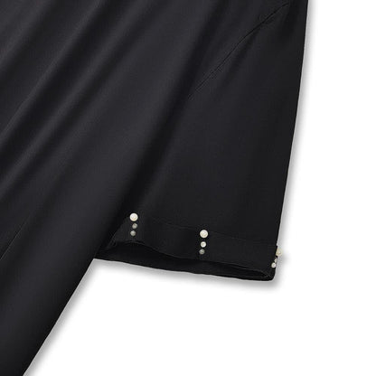 Plus Size Side Tie Ruched Short Sleeve Midi Skirt Matching Set - image 3