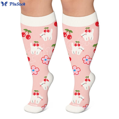 Plus Size Daisy Butterfly Compression Socks - image 7