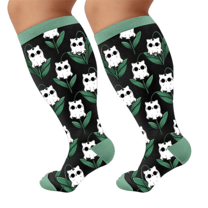 Plus Size Cute Spooky Compression Socks - image 9