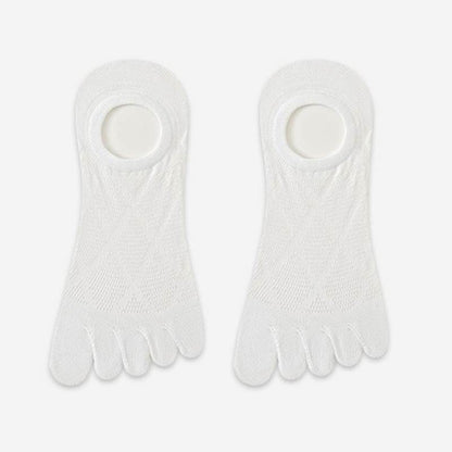 Breathable Bamboo Five Toe No Show Sokcs(3 Pairs) - image 8