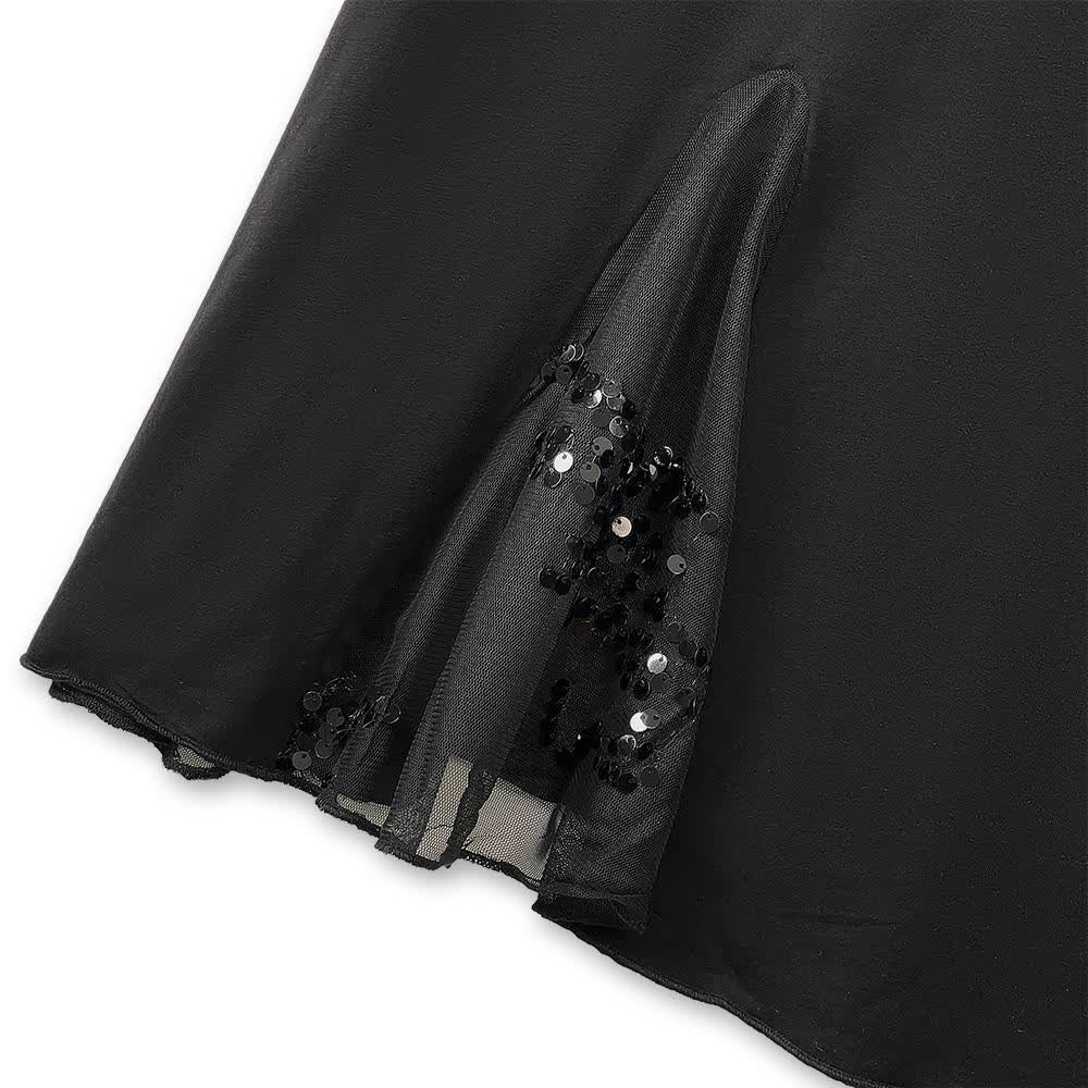 Plus Size Ruched Waist Mesh V Neck Short Sleeve Midi Dress - image 5
