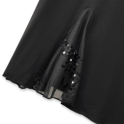 Plus Size Ruched Waist Mesh V Neck Short Sleeve Midi Dress - image 5