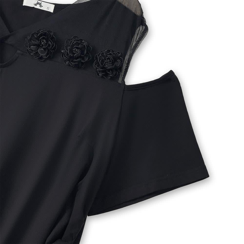Plus Size Ruched Waist Mesh V Neck Short Sleeve Midi Dress - image 4