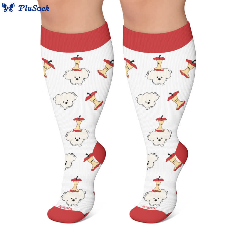 Plus Size Cartoon Cat Dog Compression Socks - image 6