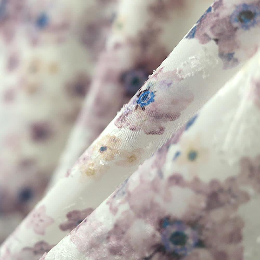Plus Size Square Neck Puff Contrast Floral Tiered A-line Sundresses - image 5